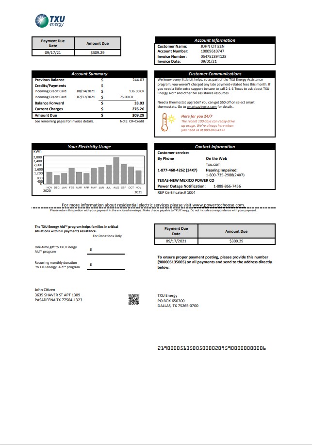  Minol USA business utility bill 